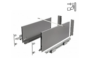 Guide per cassetti Axispro Push Soft Close estrazione totale portata kg.40 con Spondina Antracite D mm.199 varie lunghezze | GTV